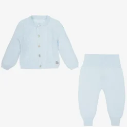 Minutus Outfit Sets*Blue Knitted Baby Trouser Set