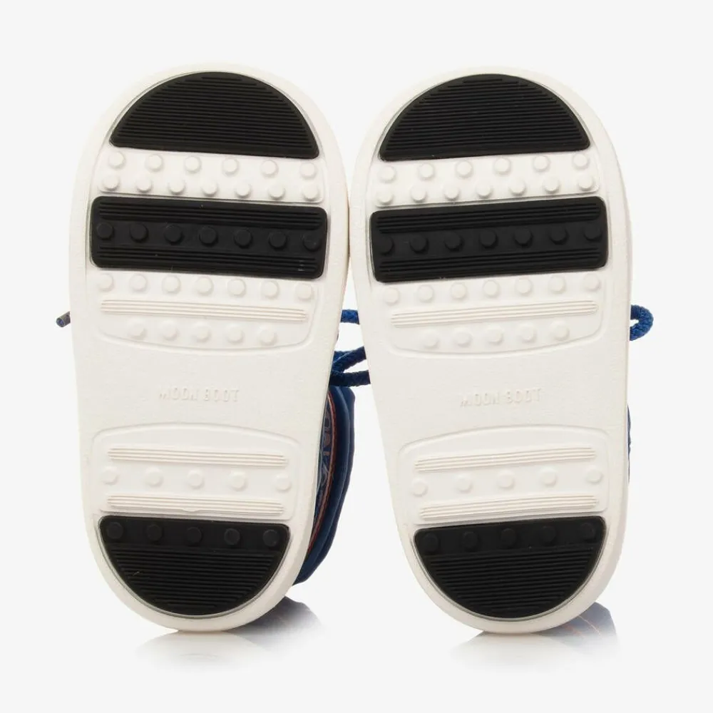 Moon Boot Boots*Blue Lace-Up Boots