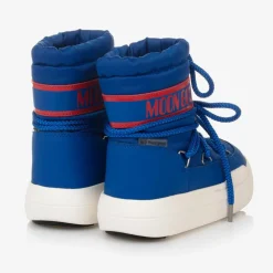 Moon Boot Boots*Blue Lace-Up Boots