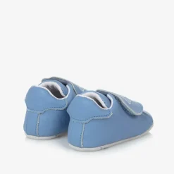KENZO KIDS Pre Walkers|Pre Walkers*Blue Leather Elephant Pre-Walker Shoes