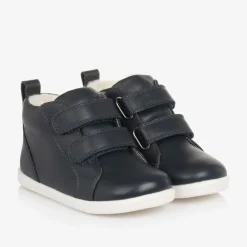 Bobux IWalk Trainers|Trainers*Blue Leather High-Top Trainers