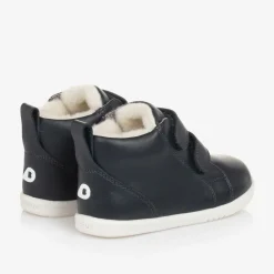 Bobux IWalk Trainers|Trainers*Blue Leather High-Top Trainers