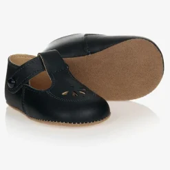 Early Days Traditional Shoes*Blue Leather Pre-Walker Shoes