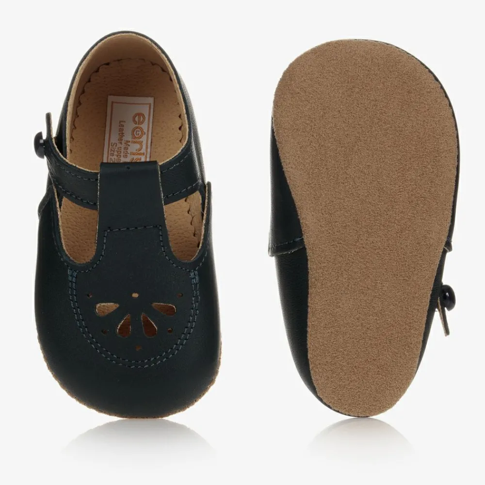 Early Days Traditional Shoes*Blue Leather Pre-Walker Shoes