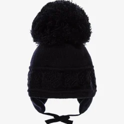 Sätila of Sweden Hats*Blue Malva Knitted Giant Pom-Pom Beanie