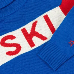 Perfect Moment Tops*Blue Merino Wool Roll Neck Sweater