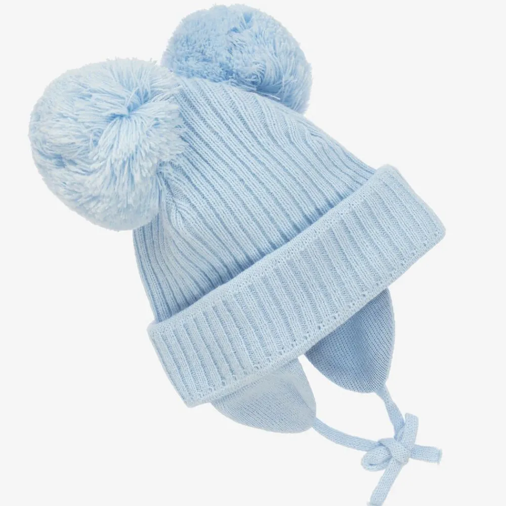 Sätila of Sweden Hats*Blue Minnie Double Pom-Pom Hat