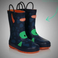 Chipmunks Rain Boots|Rain Boots*Blue Monster Glow In The Dark Rain Boots