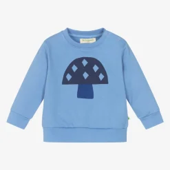 The Bonniemob Tops|Tops*Blue Organic Cotton Baby Sweatshirt