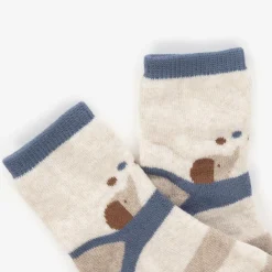 Mayoral Newborn Socks|Socks*Blue Organic Cotton Baby Socks (4 Pack)
