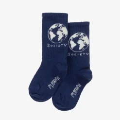 Mini Rodini Socks*Blue Organic Cotton Society Socks