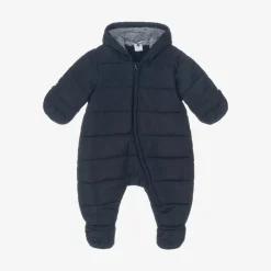 Petit Bateau Snowwear|Coats & Jackets*Blue Padded Baby Snowsuit