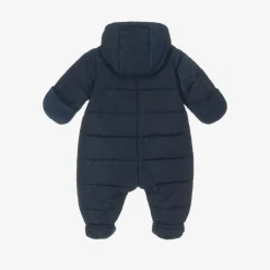 Petit Bateau Snowwear|Coats & Jackets*Blue Padded Baby Snowsuit