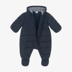 Petit Bateau Snowwear|Coats & Jackets*Blue Padded Baby Snowsuit