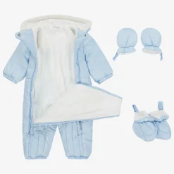 Mayoral Snowwear|Snowwear*Blue Padded Baby Snowsuit