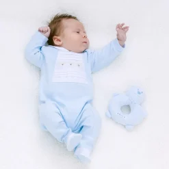 Emile et Rose Toys|Sleeping Accessories*Blue Plush Bear Rattle Toy (14cm)