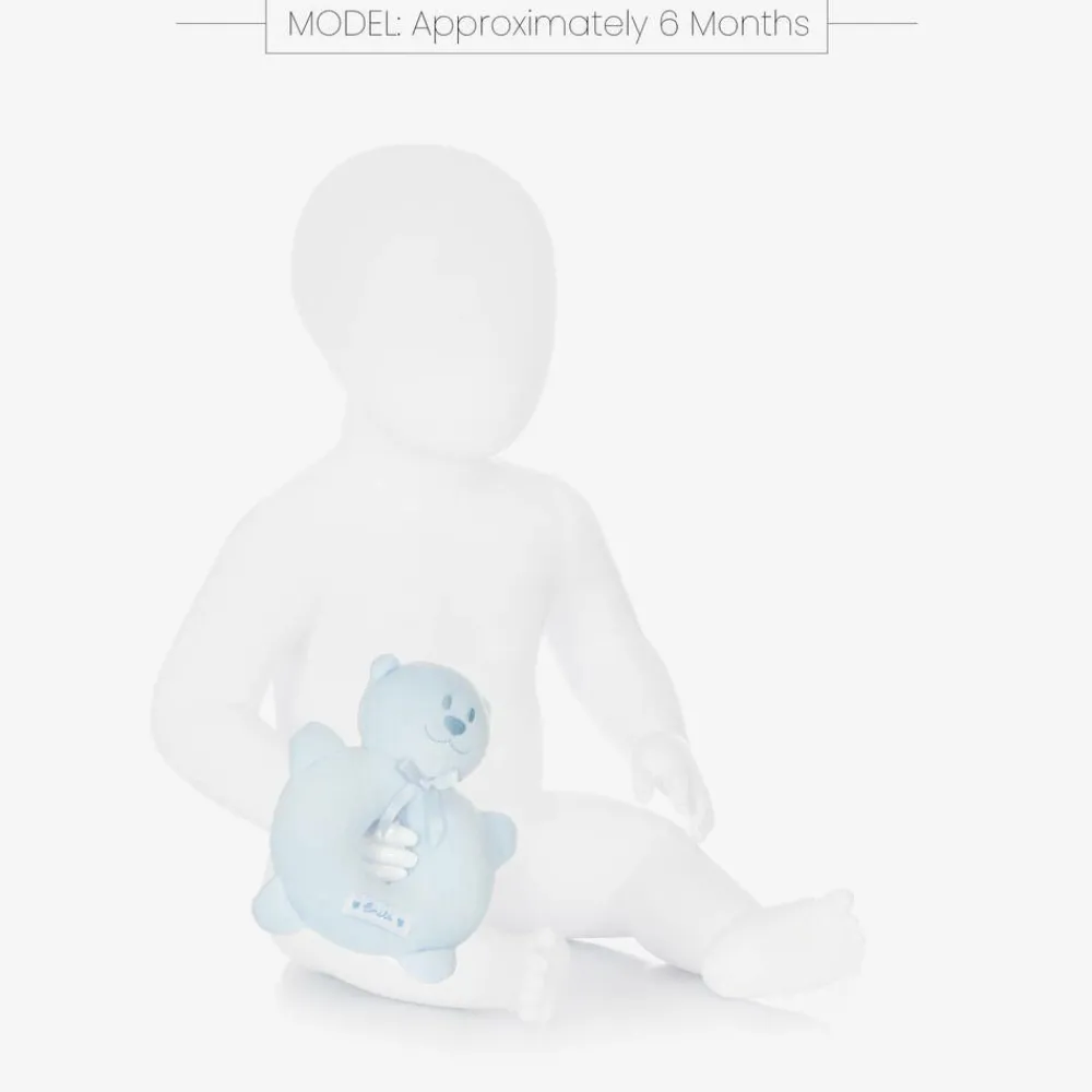 Emile et Rose Toys|Sleeping Accessories*Blue Plush Bear Rattle Toy (14cm)