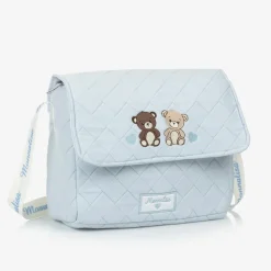 Monnalisa Bags*Blue Quilted Cotton Changing Bag (33cm)
