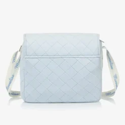 Monnalisa Bags*Blue Quilted Cotton Changing Bag (33cm)