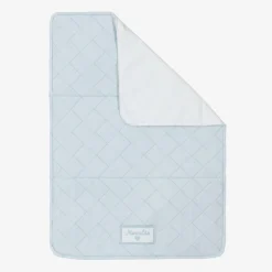 Monnalisa Bags*Blue Quilted Cotton Changing Bag (33cm)