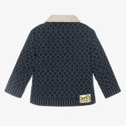 KENZO KIDS Coats & Jackets*Blue Reversible Sherpa Fleece Jacket