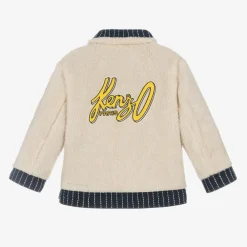 KENZO KIDS Coats & Jackets*Blue Reversible Sherpa Fleece Jacket