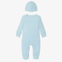 Guess Gifts|Babysuits*Blue Ribbed Cotton Babygrow Set