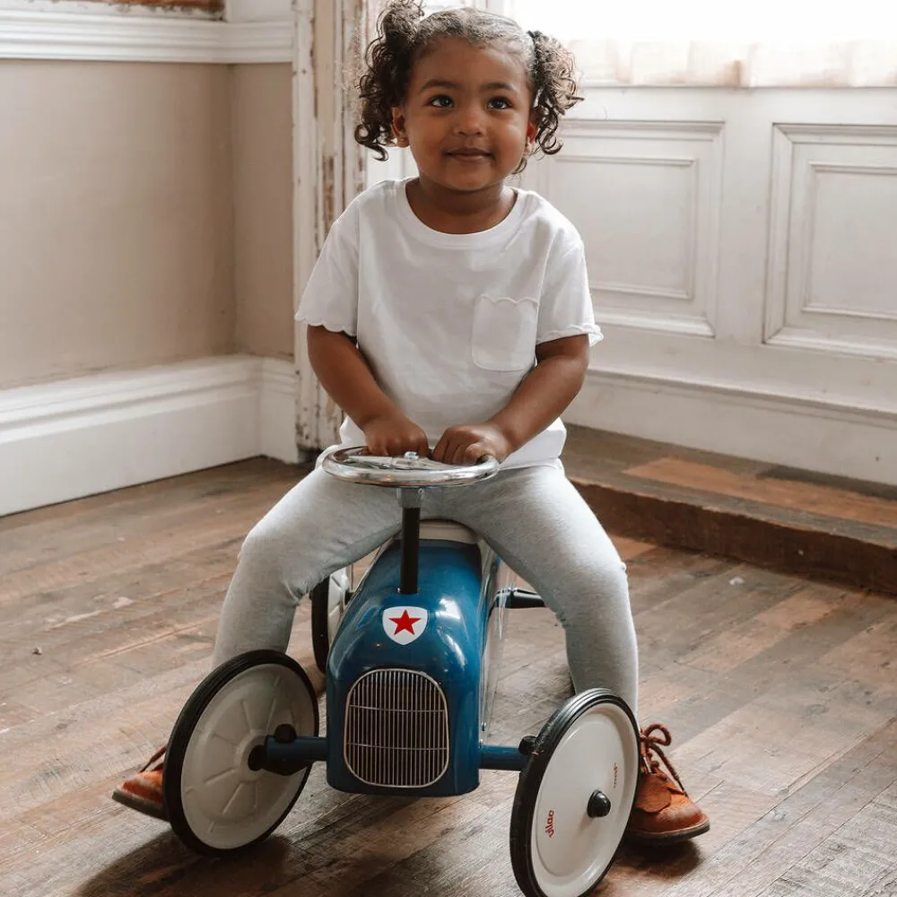 Vilac Gifts*Blue Ride-On Vintage Police Car (75cm)