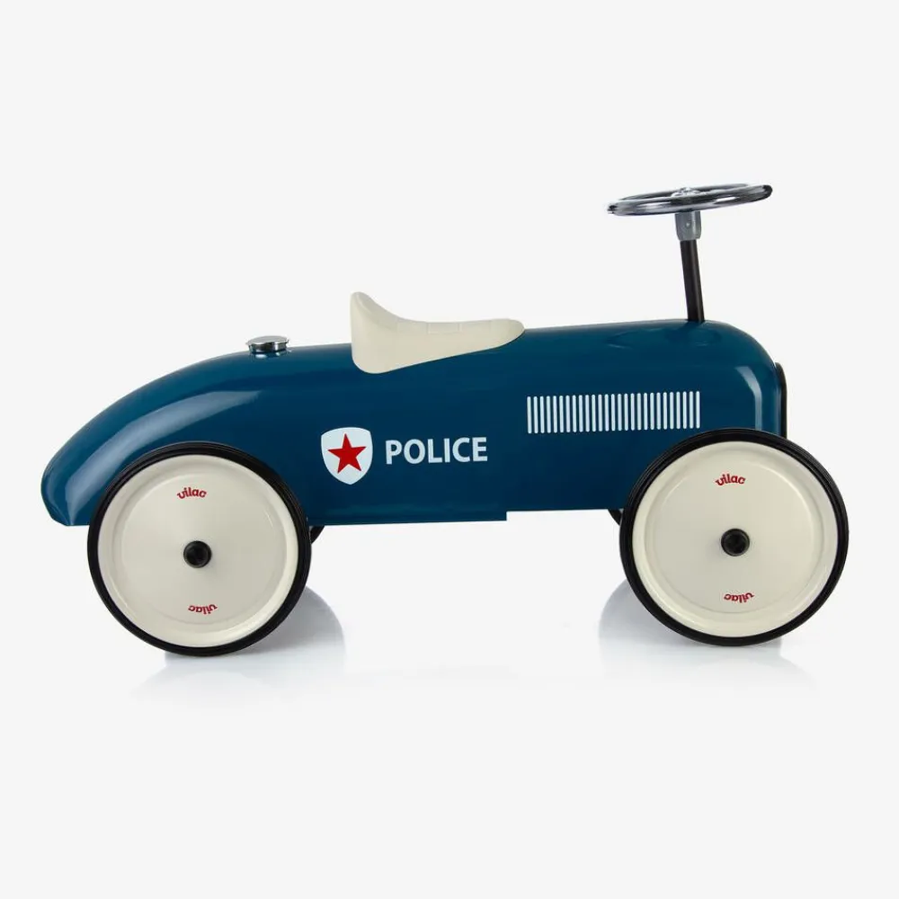 Vilac Gifts*Blue Ride-On Vintage Police Car (75cm)