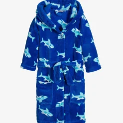 Playshoes Towels & Robes|Nightwear*Blue Shark Fleece Dressing Gown