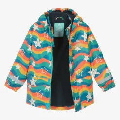 Frugi Coats & Jackets*Blue Star Print Raincoat