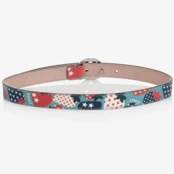 Gucci Clothing Accessories*Blue Strawberry Print GG Belt