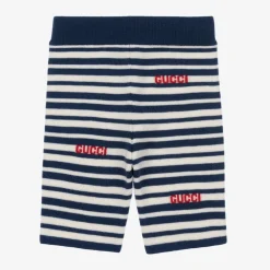 Gucci Shorts|Shorts*Blue Stripe Knitted Wool Baby Shorts