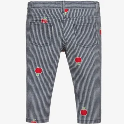 Gucci Trousers*Blue Striped Logo Jeans