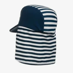 Playshoes Swimwear|Swimwear*Blue Striped Swim Hat (UPF 50+)