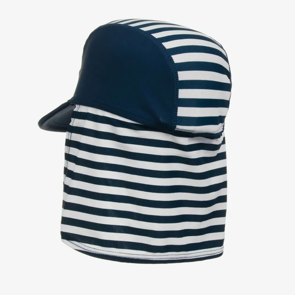 Playshoes Swimwear|Swimwear*Blue Striped Swim Hat (UPF 50+)
