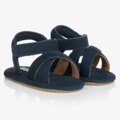 Donsje Sandals|Sandals*Blue Suede Baby Sandals