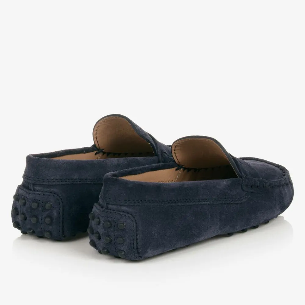 Tods Loafers & Moccasins|Loafers & Moccasins*Blue Suede Leather Gommino Moccasins