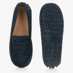 Tods Loafers & Moccasins|Loafers & Moccasins*Blue Suede Leather Gommino Moccasins