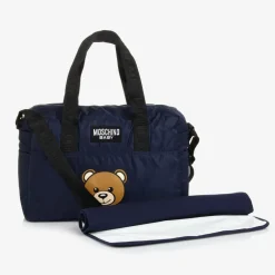 Moschino Baby Bags*Blue Teddy Bear Baby Changing Bag (40cm)