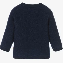 Joha Tops|Tops*Blue Thermal Wool Cardigan