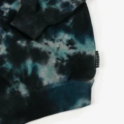 Molo Tops|Tops*Blue Tie-Dye Organic Cotton Sweatshirt