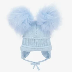 Sätila of Sweden Hats*Blue Tindra Double Pom-Pom Hat