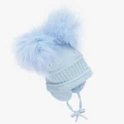 Sätila of Sweden Hats*Blue Tindra Double Pom-Pom Hat