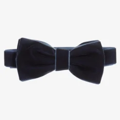 Milledeux Clothing Accessories*Blue Velvet Bow Tie (10cm)