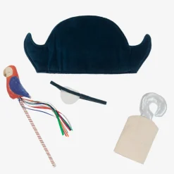 Meri Meri Costumes|Costumes*Blue Velvet Pirate Hat Costume Set