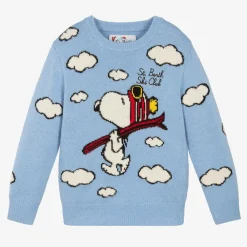 MC2 Saint Barth Tops*Blue Wool & Cashmere Peanuts© Jumper