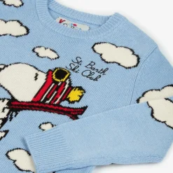 MC2 Saint Barth Tops*Blue Wool & Cashmere Peanuts© Jumper