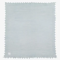English Trousseau Blankets & Shawls*Blue Wool Baby Shawl (122cm)