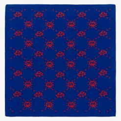 Gucci Gifts*Blue Wool Knitted Interlocking G Blanket (85cm)